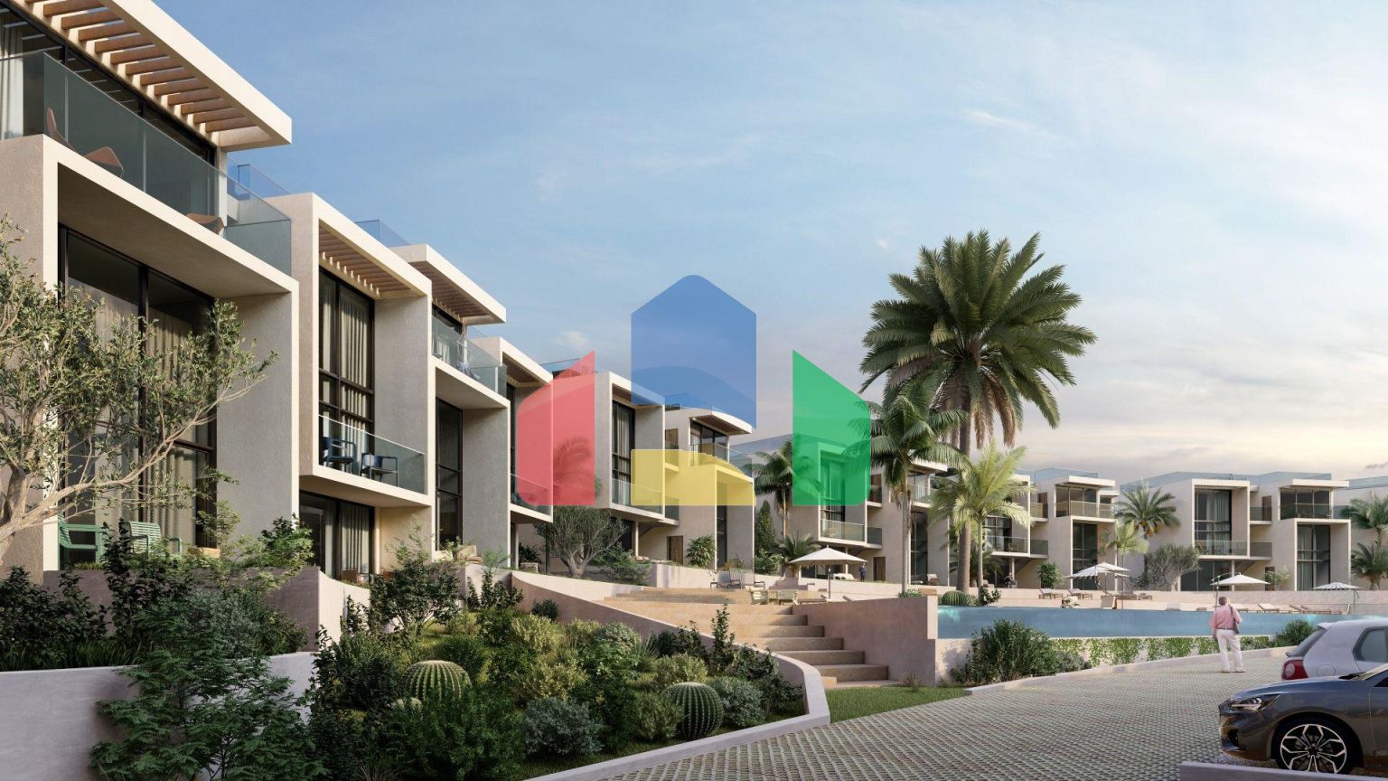 Студия 45 м2  в новом и современном комплексе в Эсентепе