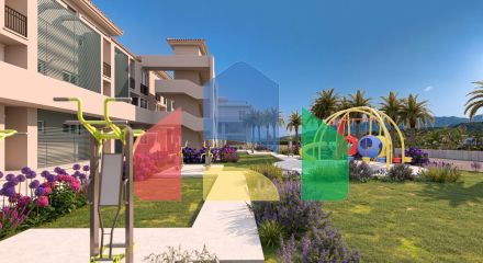 2-комнатные апартаменты 45м2 с террасой 10м2 и собственным садом в новом комплексе рядом с морем