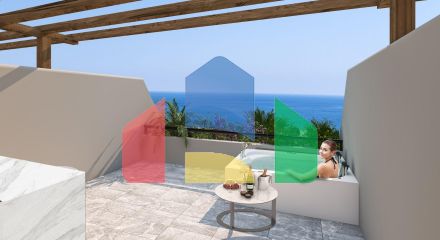 2-комнатные апартаменты 45м2 с террасой 10м2 и собственным садом в новом комплексе рядом с морем