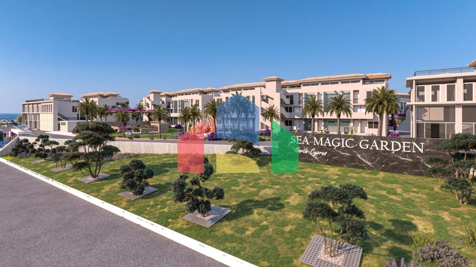 2-комнатные апартаменты 45м2 с террасой 10м2 и собственным садом в новом комплексе рядом с морем