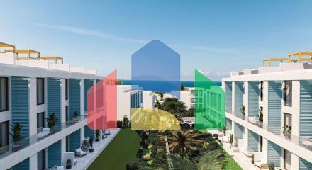 Студия 43 м2 в террасой 6м2 в комплексе у моря