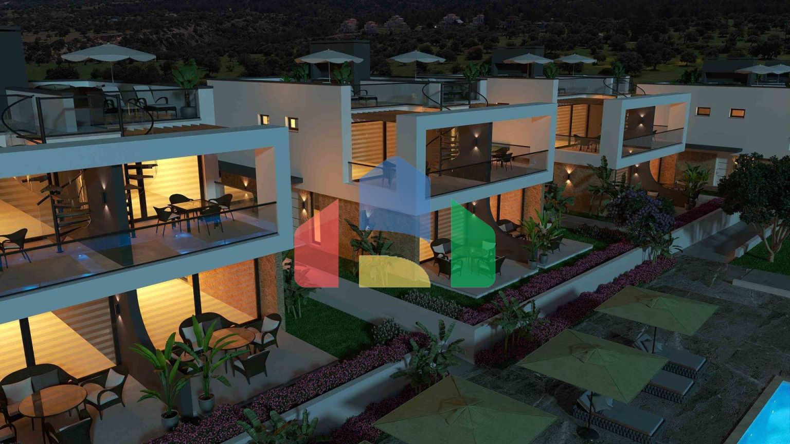 3-комнатная duplex вилла 164 м2 с террасой на крыше и собственным садом