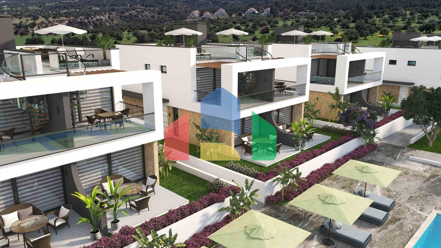 3-комнатная duplex вилла 164 м2 с террасой на крыше и собственным садом