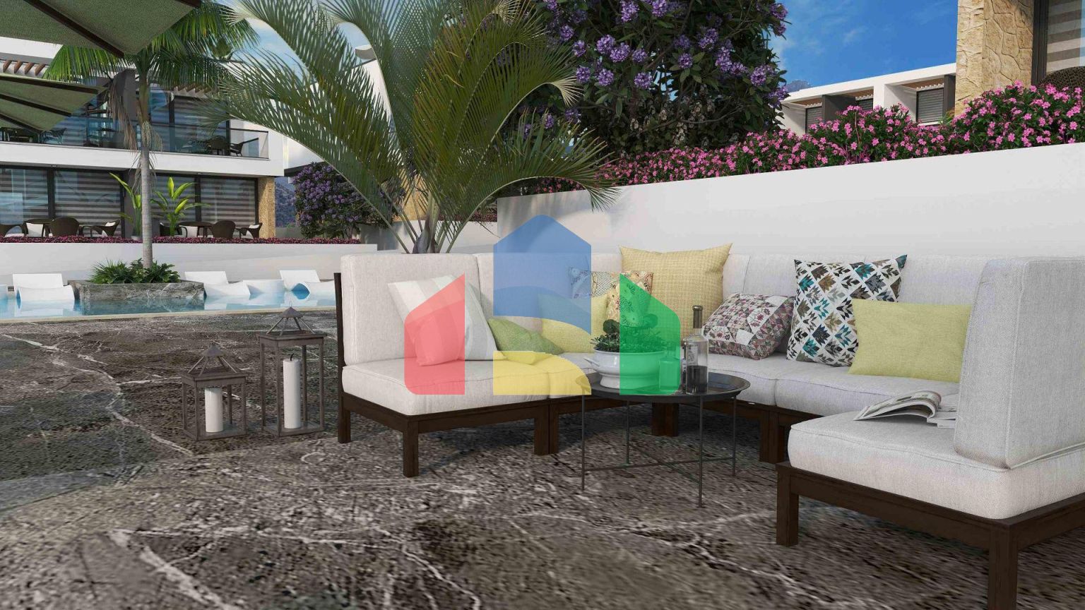 3-комнатная duplex вилла 164 м2 с террасой на крыше и собственным садом