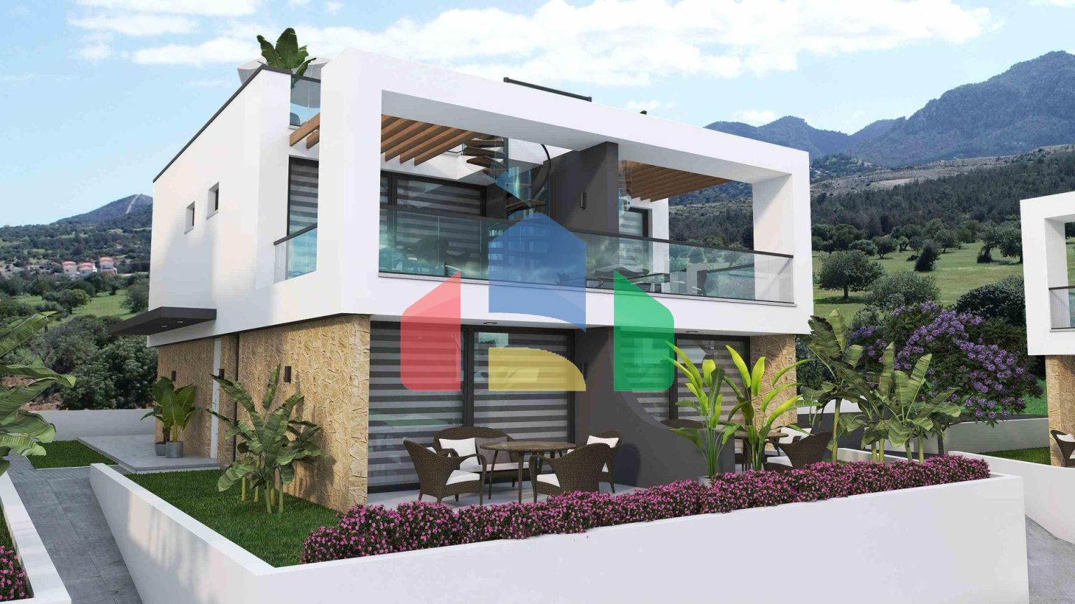 3-комнатная duplex вилла 164 м2 с террасой на крыше и собственным садом