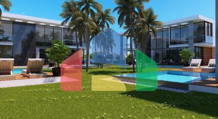 Современная 5-комнатная вилла 220 м2 с личным бассейном в 270 метрах от пляжа