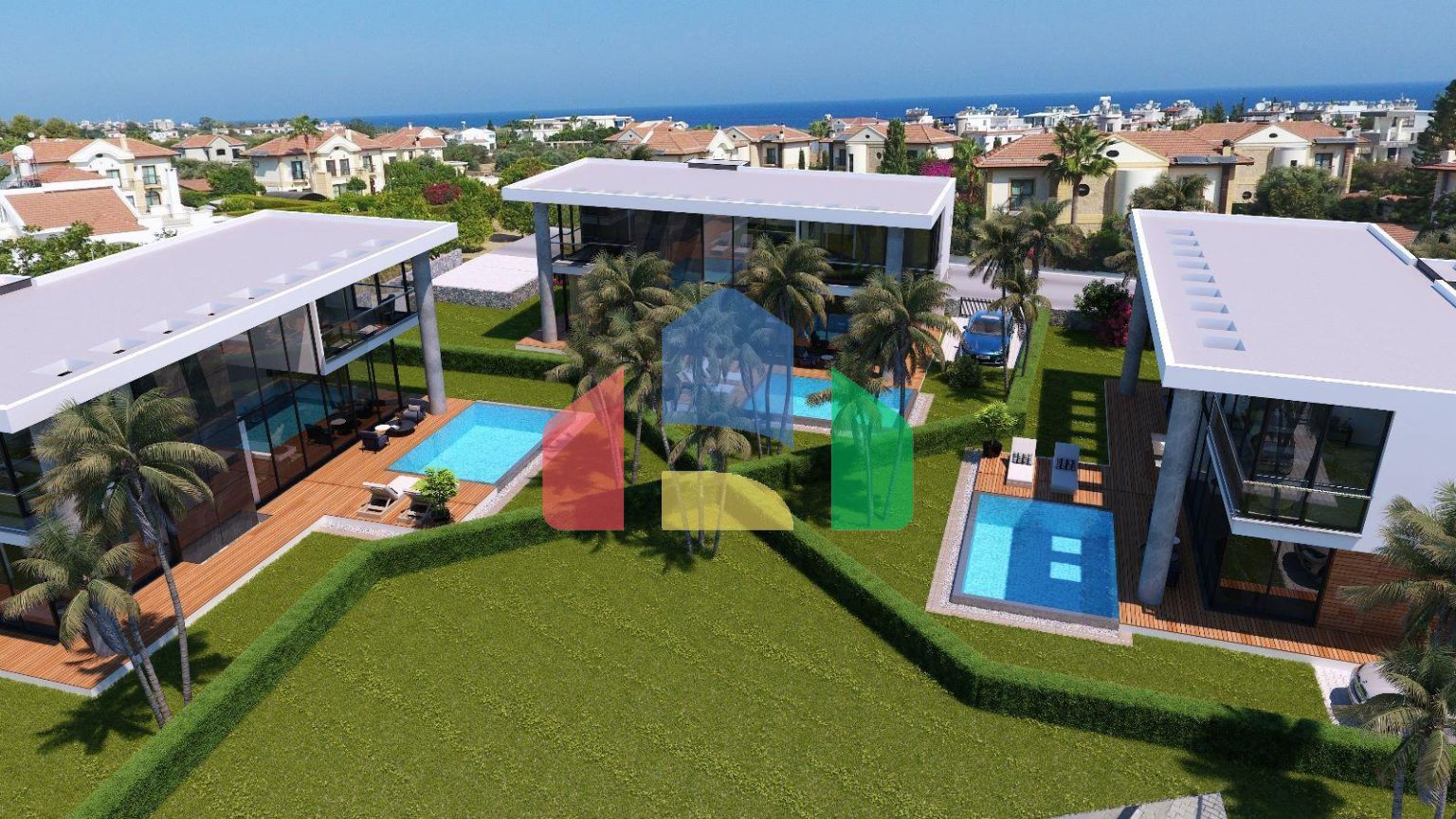 Современная 5-комнатная вилла 220 м2 с личным бассейном в 270 метрах от пляжа