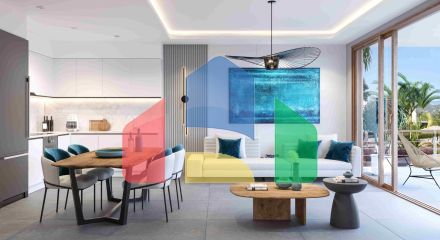 Студия пентхаус 38 м2 с террасой 12 м2 и на крыше 24 м2 в пешей доступности к пляжу Студия пентхаус 38 м2 с террасой 12 м2 и на крыше 24 м2 в пешей доступности к пляжу