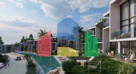 3-комнатный loft пентхаус 142 м2 с террасой на крыше 53 м2 в новом и современном комплексе в Эсентепе