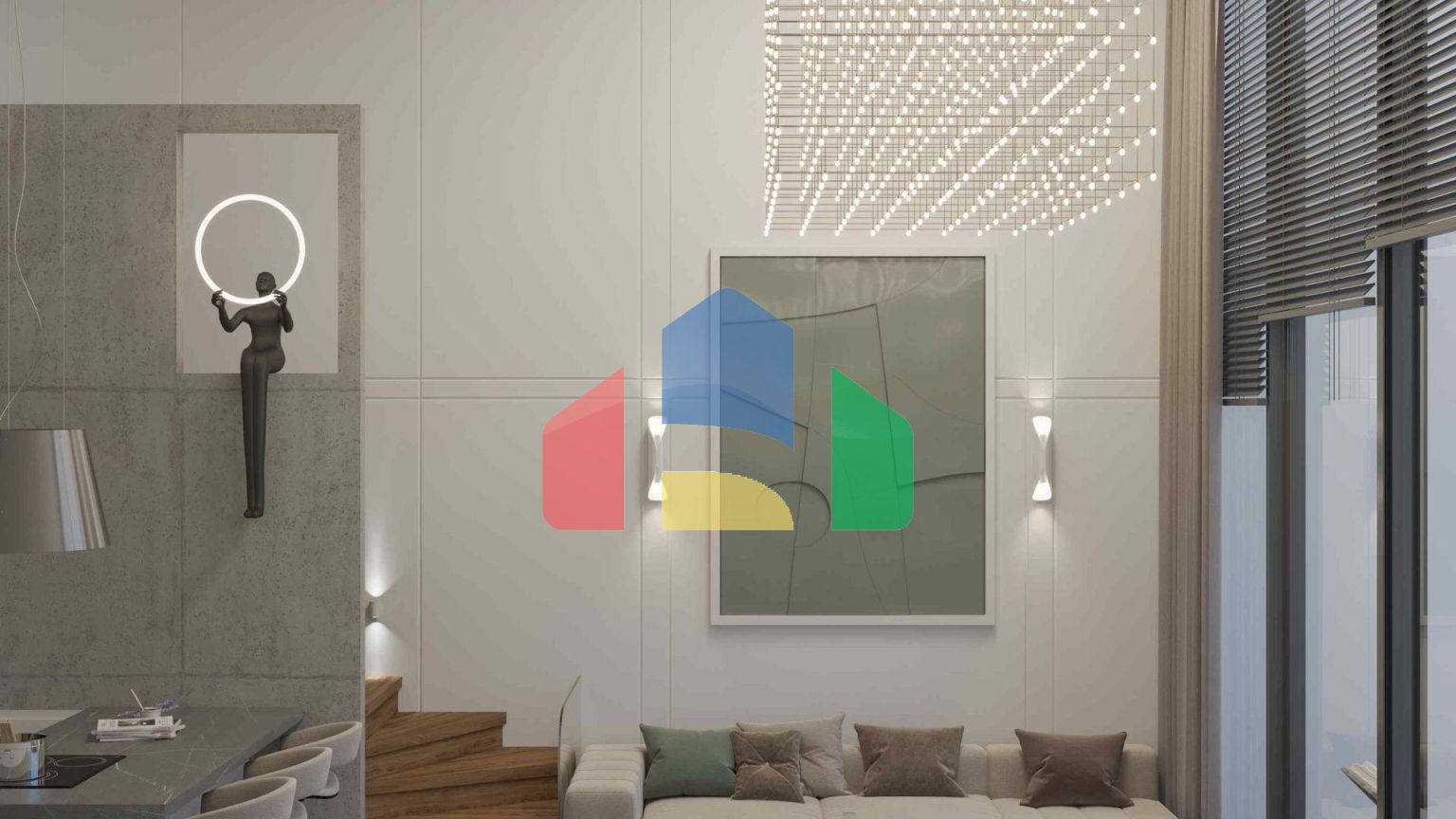 3-комнатный loft пентхаус 142 м2 с террасой на крыше 53 м2 в новом и современном комплексе в Эсентепе