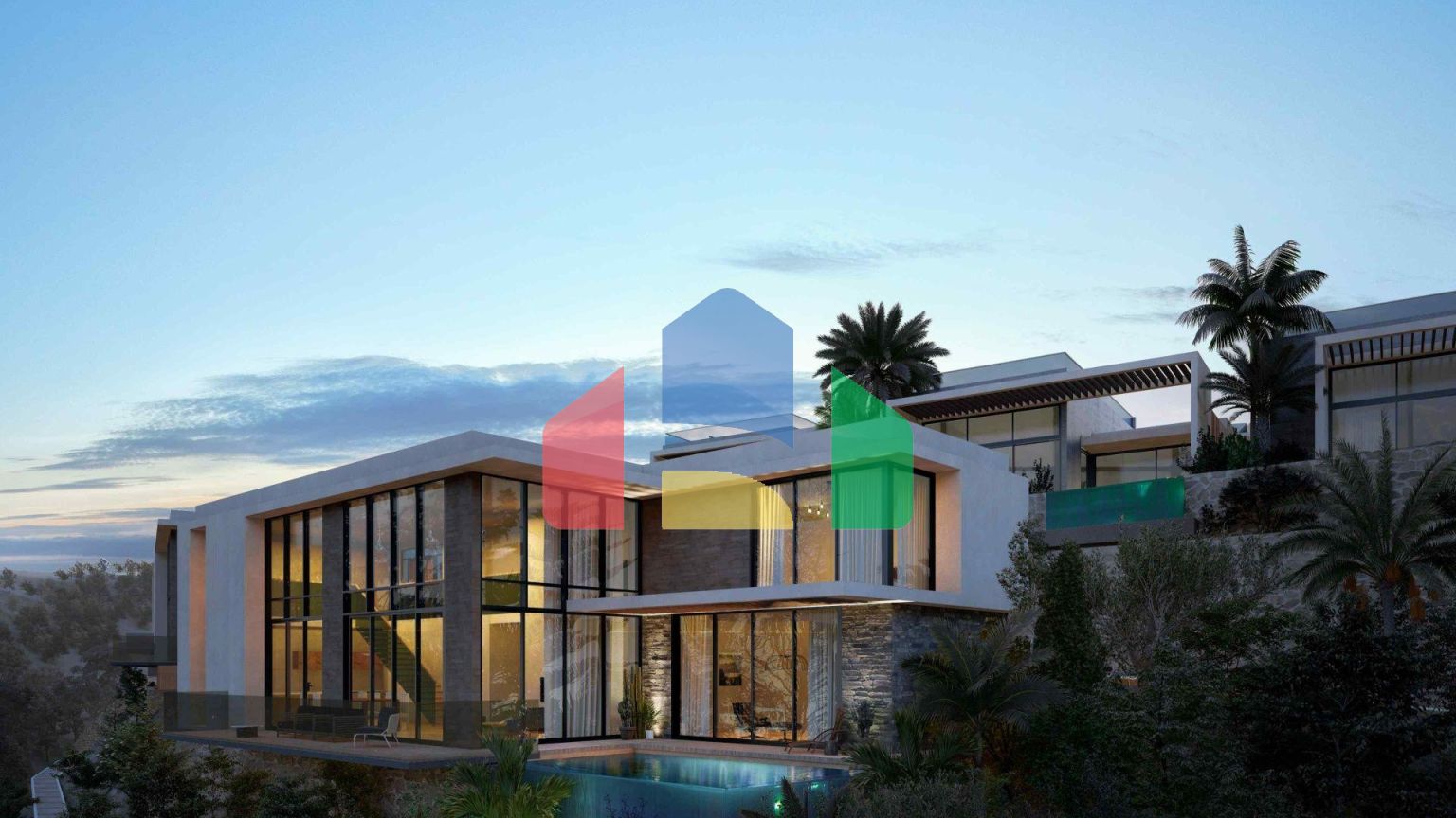 3-комнатный loft пентхаус 142 м2 с террасой на крыше 53 м2 в новом и современном комплексе в Эсентепе