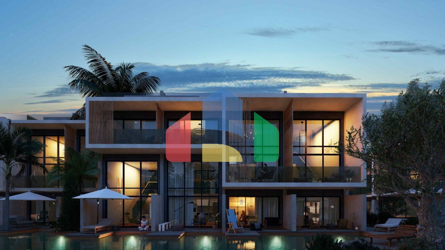 3-комнатный loft пентхаус 142 м2 с террасой на крыше 53 м2 в новом и современном комплексе в Эсентепе