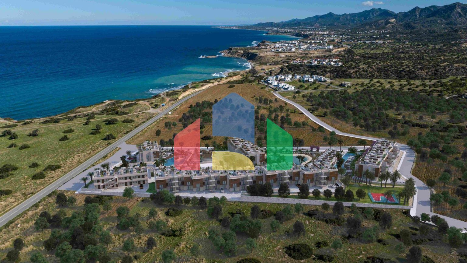 2-комнатные апартаменты 60 м2 с террасой 10 м2 в роскошном комплексе с видом на море