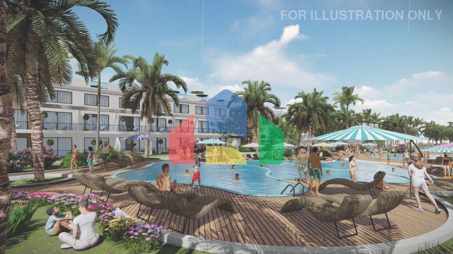 4-комнатный таунхаус 127 м2 c террасой на крыше 40 м2 в комплексе с частным пляжем