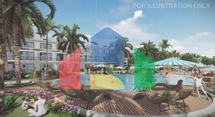 4-комнатный таунхаус 127 м2 c террасой на крыше 40 м2 в комплексе с частным пляжем