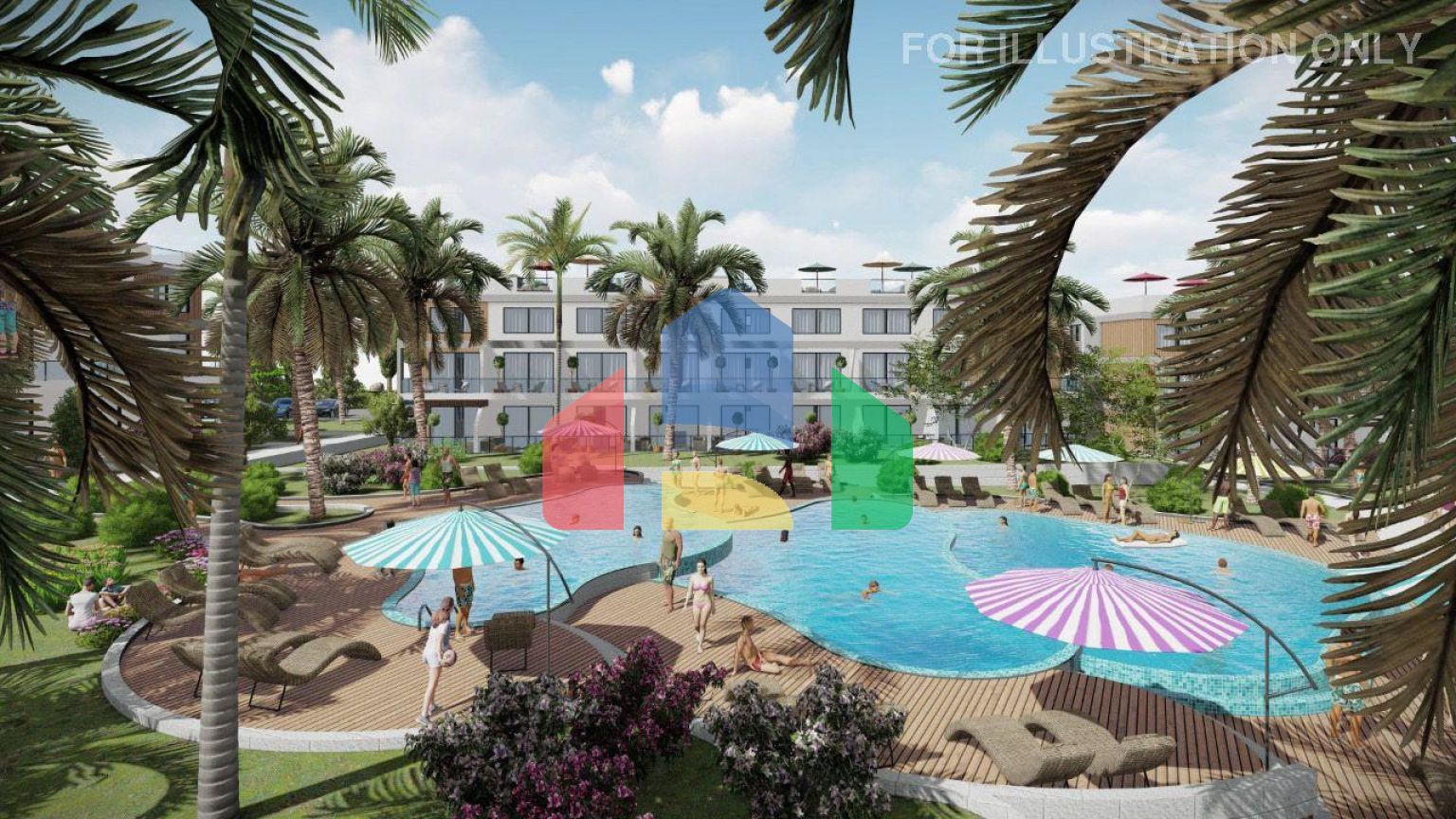 4-комнатный таунхаус 127 м2 c террасой на крыше 40 м2 в комплексе с частным пляжем