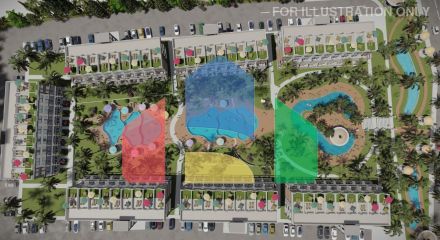 4-комнатный таунхаус 127 м2 c террасой на крыше 40 м2 в комплексе с частным пляжем