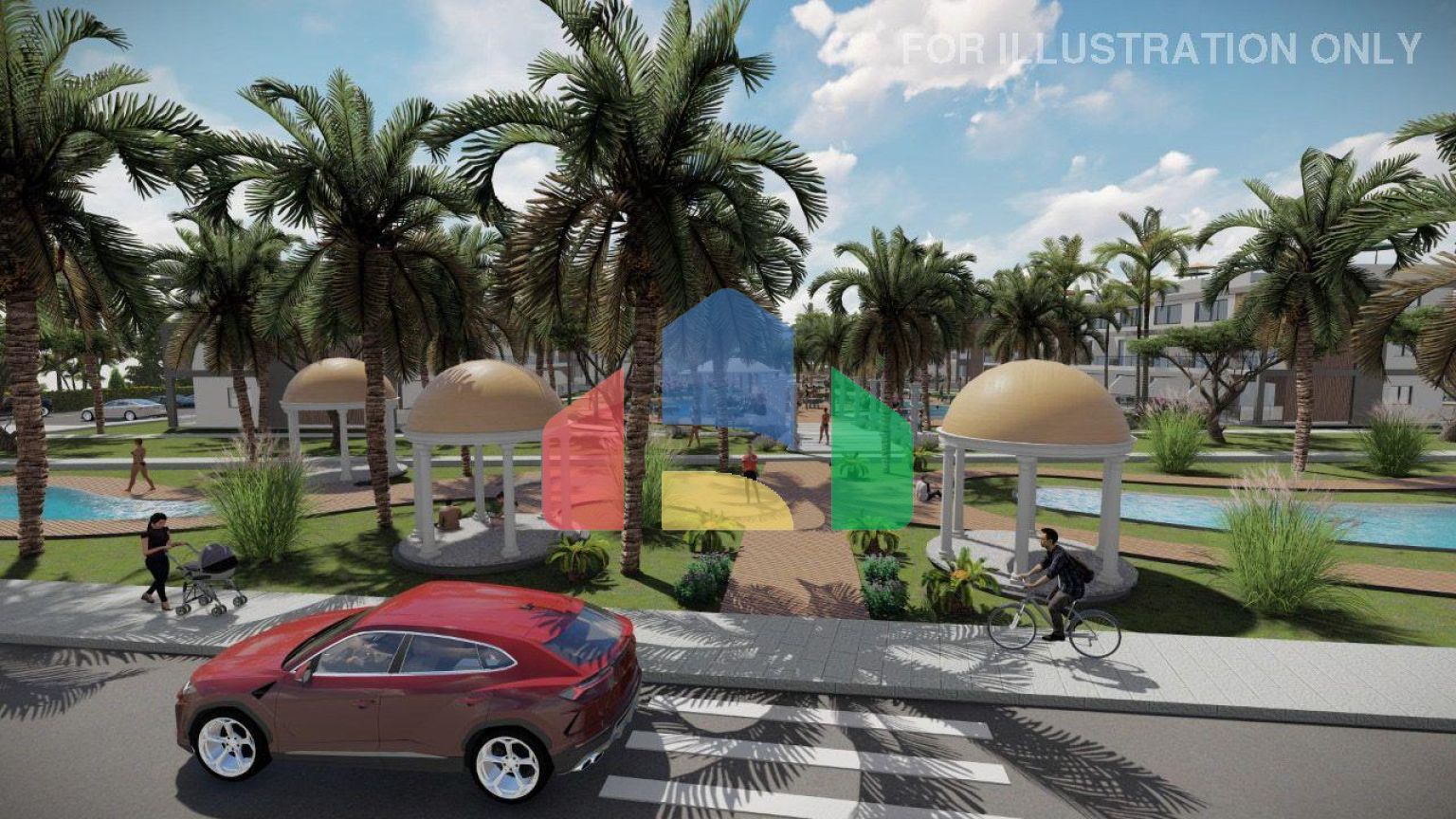 4-комнатный таунхаус 127 м2 c террасой на крыше 40 м2 в комплексе с частным пляжем