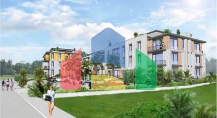 2-комнатные апартаменты 58 м2 с балконом 5 м2 в новом и тихом комплексе в Алсанджаке 2-комнатные апартаменты 58 м2 с балконом 5 м2 в новом и тихом комплексе в Алсанджаке