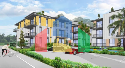 2-комнатные апартаменты 58 м2 с балконом 5 м2 в новом и тихом комплексе в Алсанджаке 2-комнатные апартаменты 58 м2 с балконом 5 м2 в новом и тихом комплексе в Алсанджаке