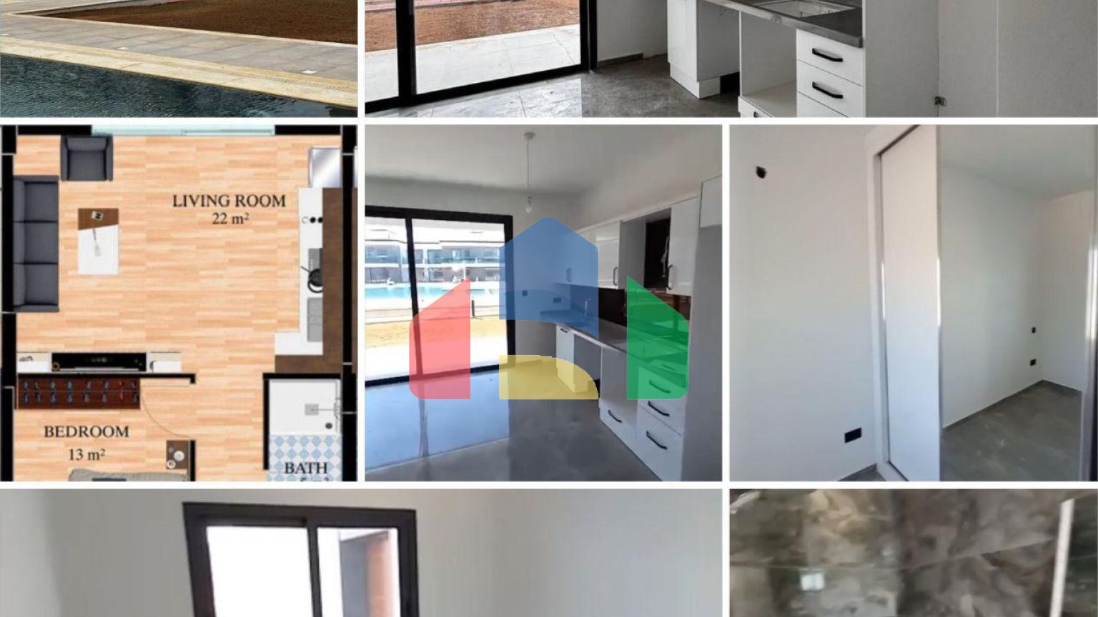 2-комнатные апартаменты 58 м2 с прямым видом на море!