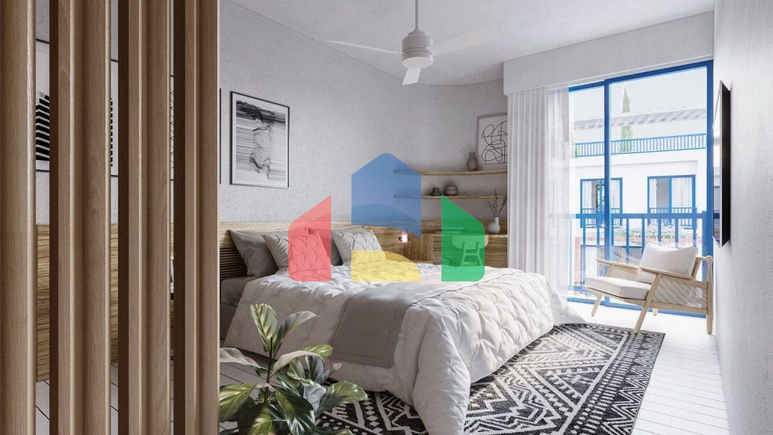 3-комнатный пентхаус 71 м2 с террасой на крыше 50 м2 в Лапте