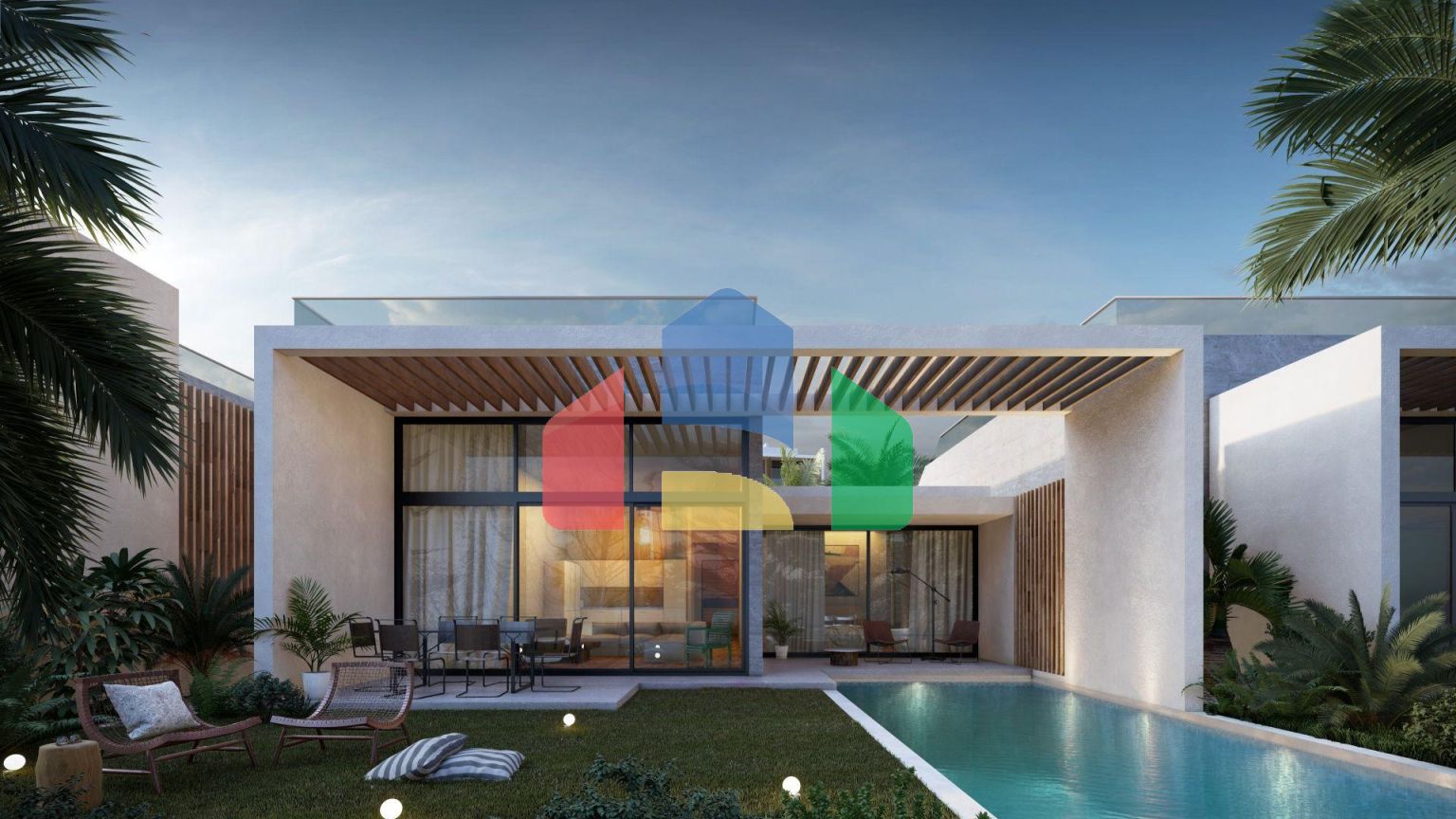 2-комнатные апартаменты loft 63 м2  в новом и современном комплексе в Эсентепе