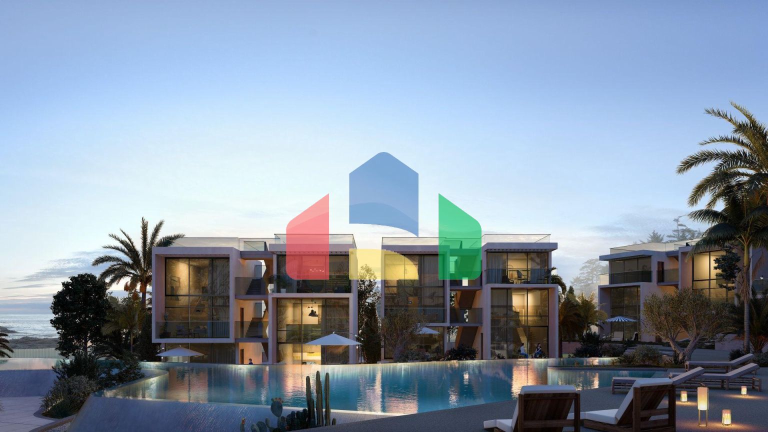 2-комнатные апартаменты loft 63 м2  в новом и современном комплексе в Эсентепе