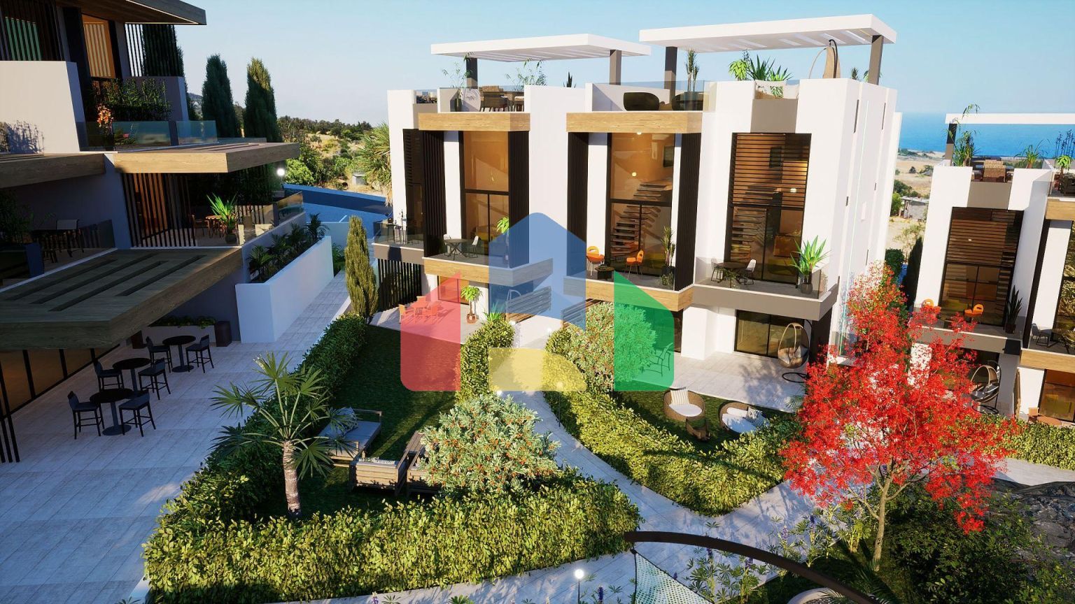 3-комнатный пентхаус loft 70 м2 с террасой на крыше 35 м2 с видами на море!