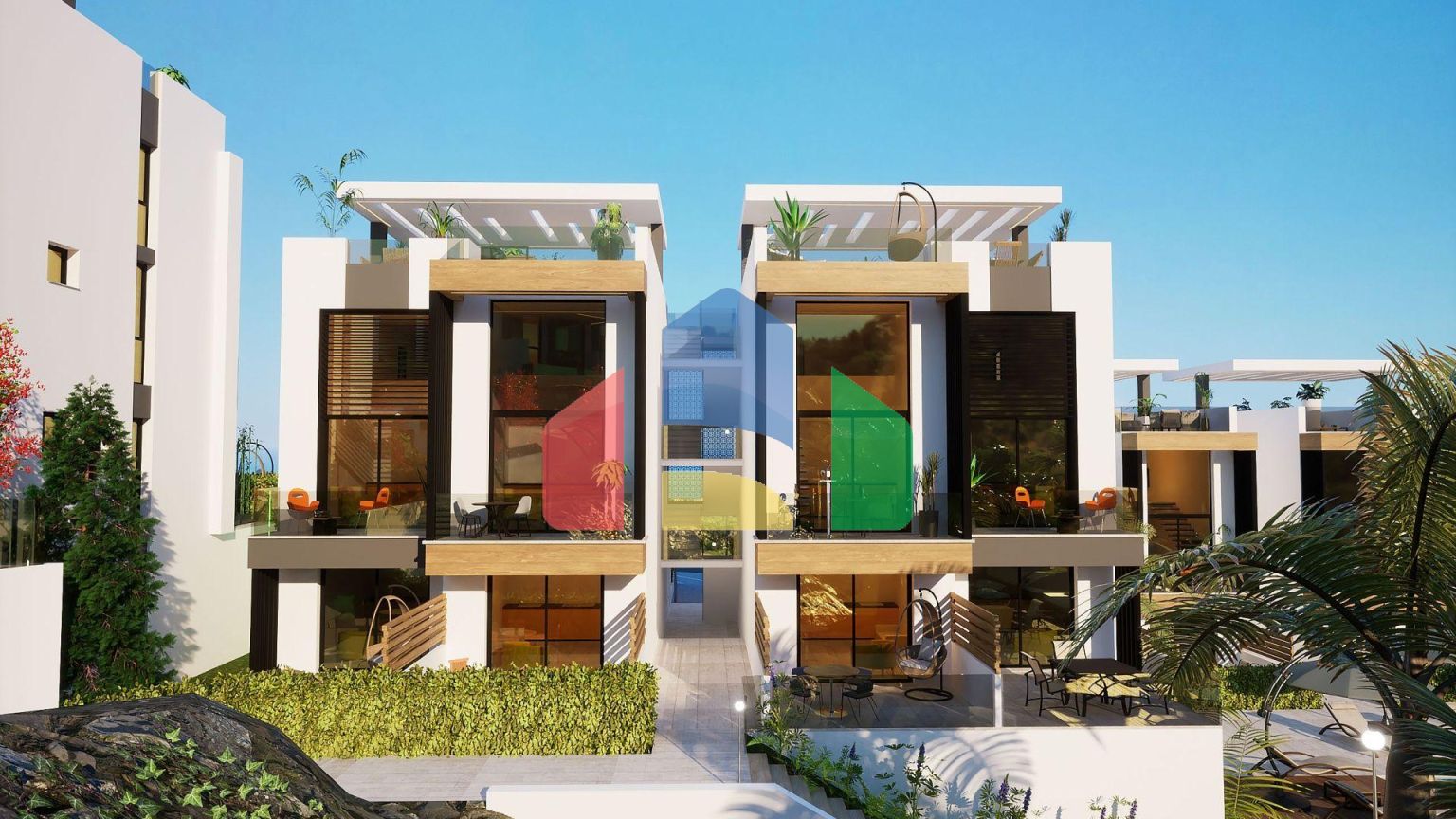 3-комнатный пентхаус loft 70 м2 с террасой на крыше 35 м2 с видами на море!