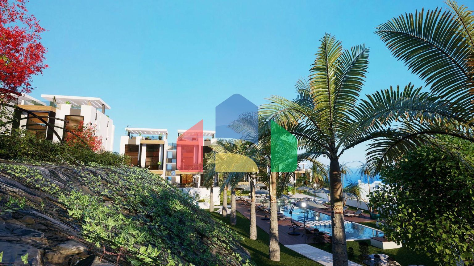 3-комнатный пентхаус loft 70 м2 с террасой на крыше 35 м2 с видами на море!