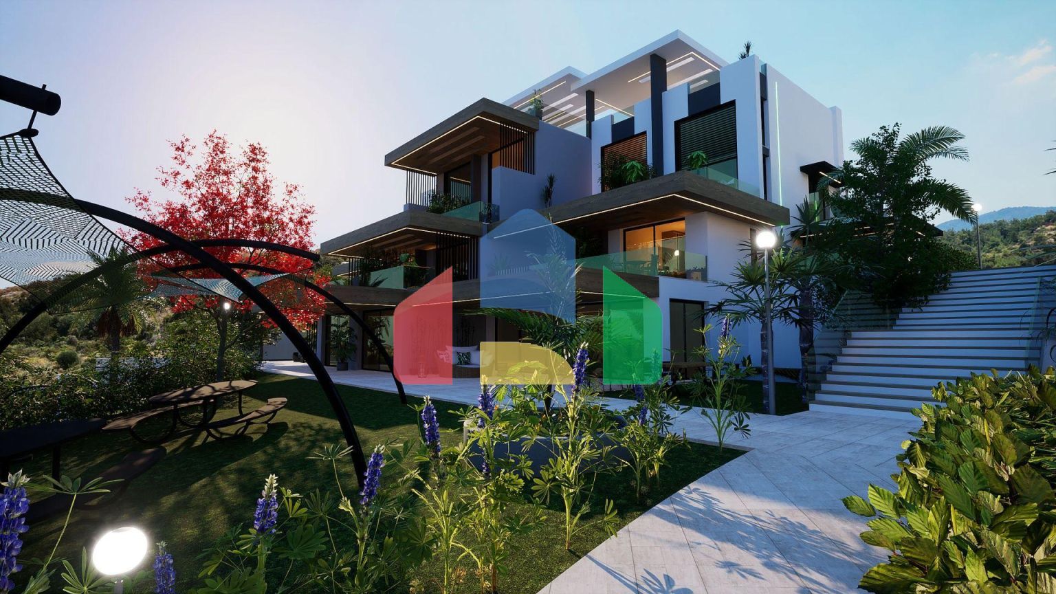 3-комнатный пентхаус loft 70 м2 с террасой на крыше 35 м2 с видами на море!