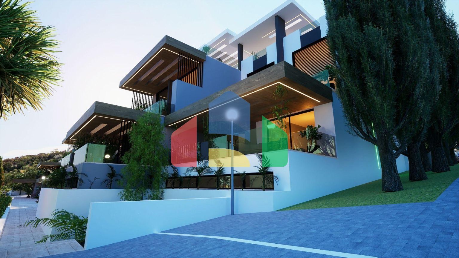 3-комнатный пентхаус loft 70 м2 с террасой на крыше 35 м2 с видами на море!