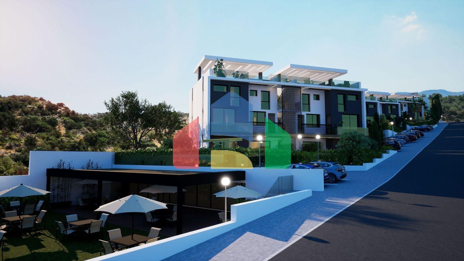 3-комнатный пентхаус loft 70 м2 с террасой на крыше 35 м2 с видами на море!