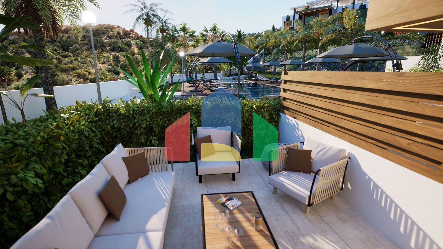 3-комнатный пентхаус loft 70 м2 с террасой на крыше 35 м2 с видами на море!