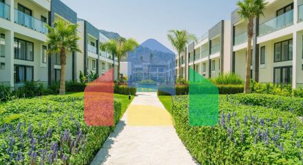 Студия пентхаус 47 м2 с террасой на крыше 33 м2 и дизайн пакетом в красивом комплексе в Каршияке Студия пентхаус 47 м2 с террасой на крыше 33 м2 и дизайн пакетом в красивом комплексе в Каршияке