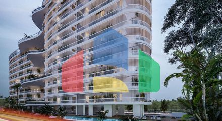 Квартира  1 спальней возле, район торгового центра, Ларнака