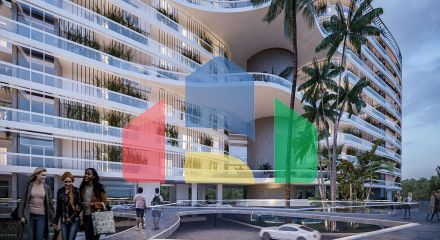 Квартира  1 спальней возле, район торгового центра, Ларнака