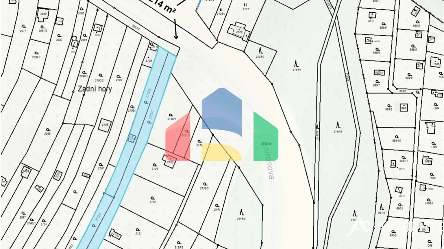 На продажу участки под строительство 2214 m²