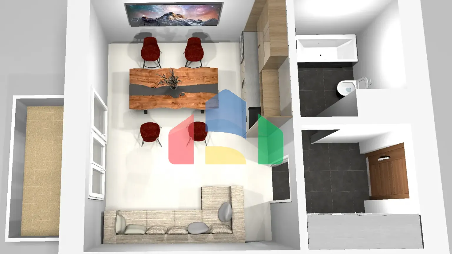 На продажу квартира 1-комн. студия 30 m²