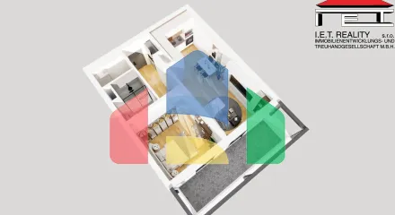 На продажу квартира 2-комн. студия 52 m²