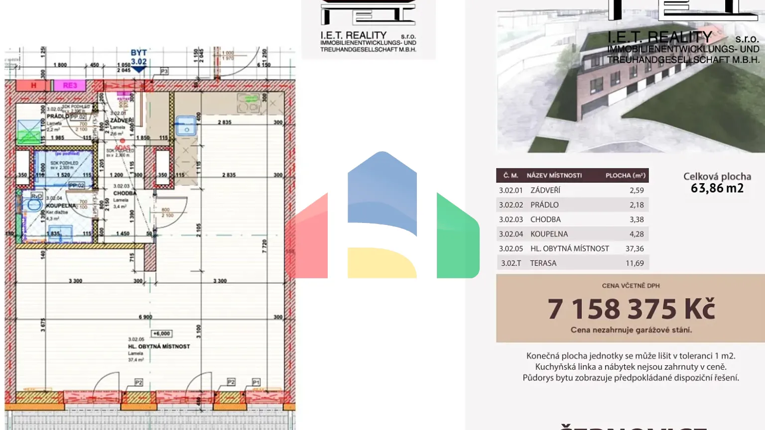 На продажу квартира 2-комн. студия 52 m²