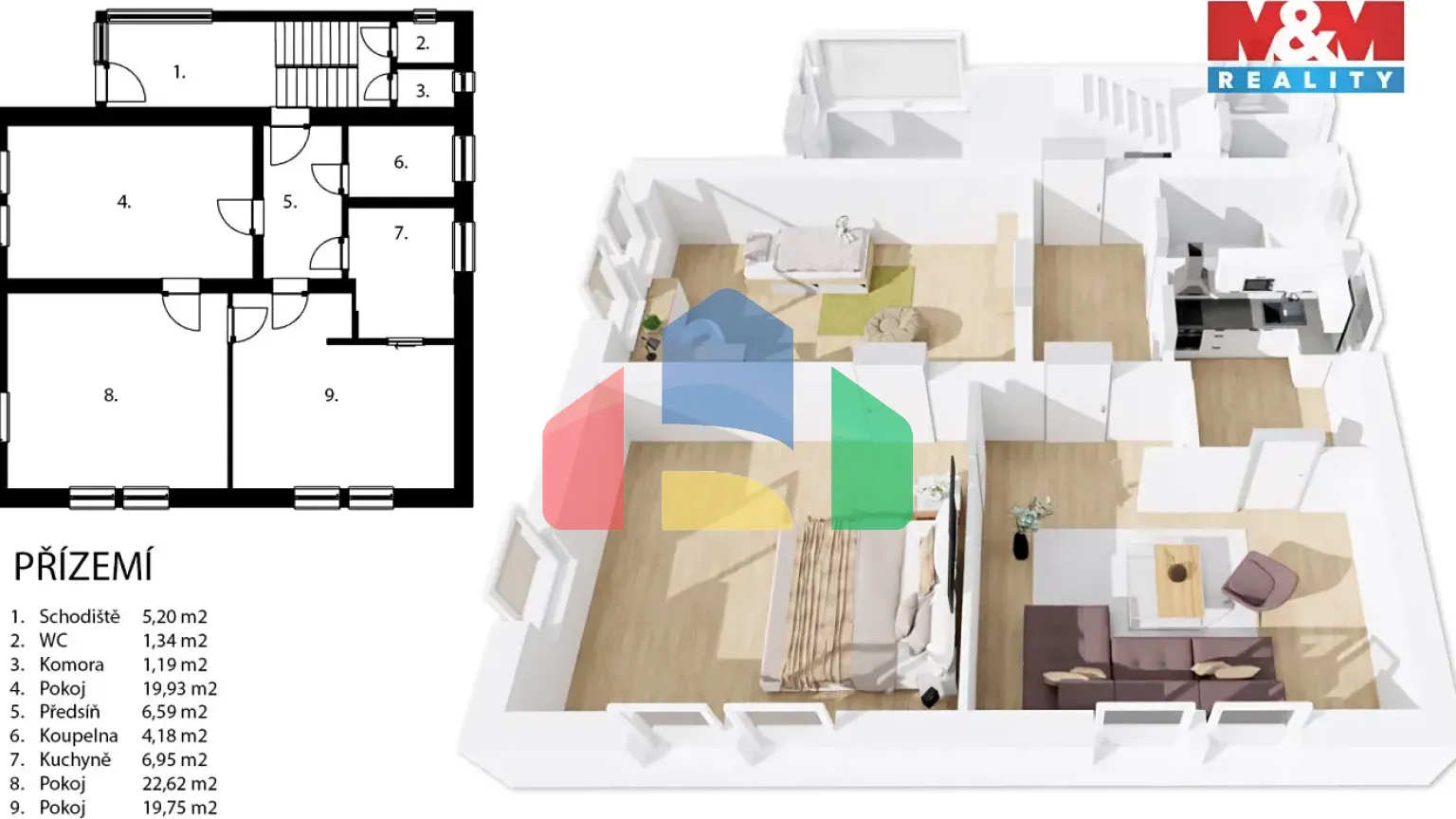 На продажу семейные дома 175 m², земельный участок 1254 m²