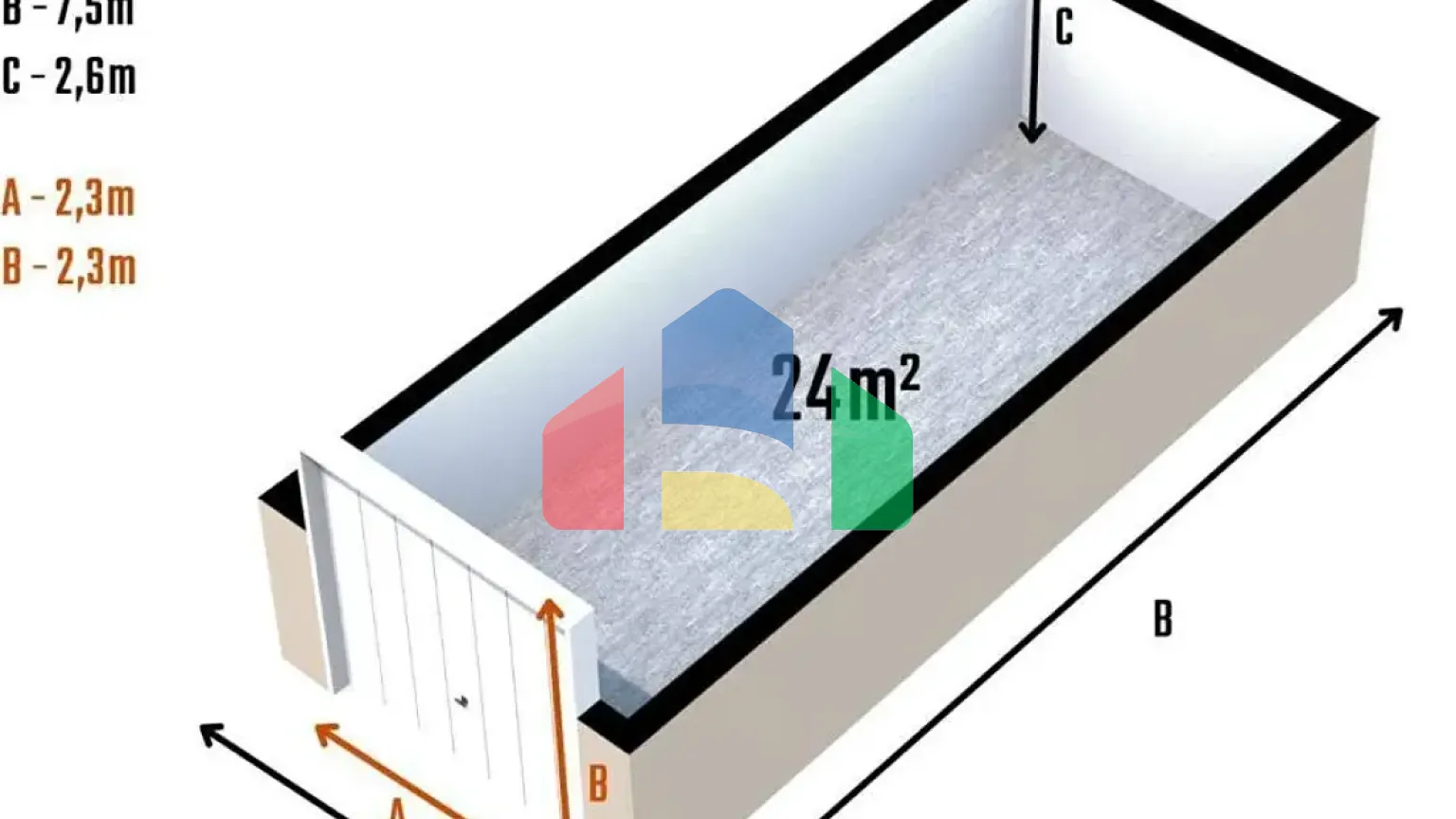 На продажу гаражи 25 m²