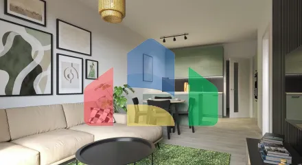 На продажу квартира 2-комн. студия 50 m²