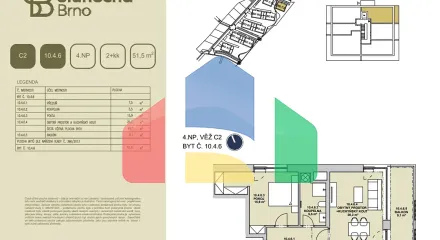 На продажу квартира 2-комн. студия 51 m²