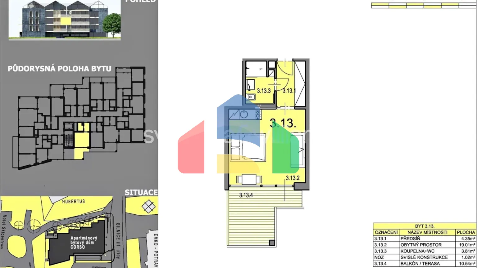 На продажу квартира 1-комн. студия 28 m²