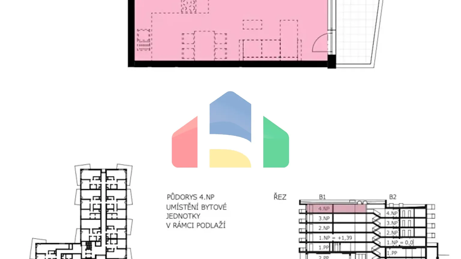 На продажу квартира 2-комн. студия 60 m²