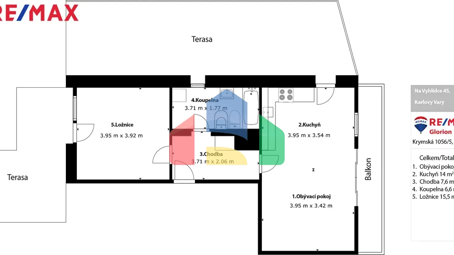 На продажу квартира 2-комн. студия 63 m²