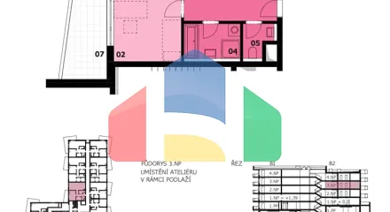 На продажу квартира 2-комн. студия 68 m²